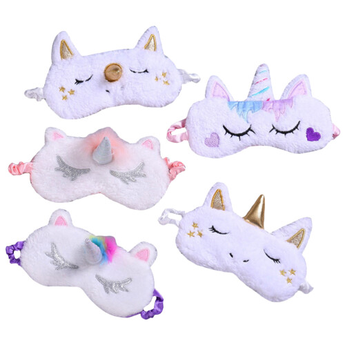 15St Unicorn Oogmasker Voor Thuis Comfortabel Elastisch