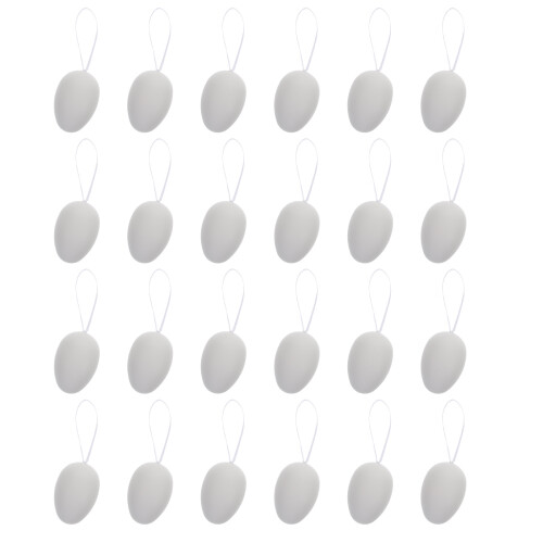 48Pcs DIY Plastic White for Easter Accessories and Crafts