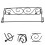2 Pieces Wrought Iron Roll Stand Paper Holder 10