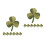 20Pièces Patch Vert Brodé Feuille Chanceuse Pour Décor Vêtements 4
