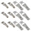 24Pcs Silver Iron Toggle Latch Hasps Spring Loaded Cabinet Lock Buckle 2