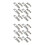 24Pcs Silver Iron Toggle Latch Hasps Spring Loaded Cabinet Lock Buckle 7