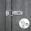 24Pcs Silver Iron Toggle Latch Hasps Spring Loaded Cabinet Lock Buckle 9