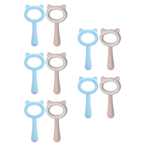 10Pcs Multi-Functional ABS Pet Grooming Comb Double-Sided Hair Remover 2