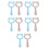10Pcs Multi-Functional ABS Pet Grooming Comb Double-Sided Hair Remover 7