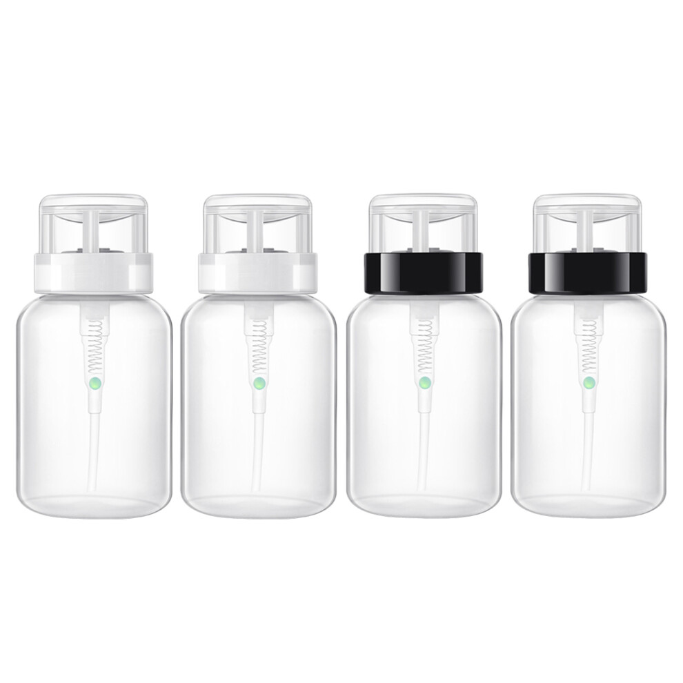 Villcase 4Pcs 200Ml Lockable Nail Polish Remover Bottles With Pump Dispenser