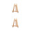 2Pcs 27.5Cm Mini Wood Display Easel Tabletop Artist A-Frame Stand 6