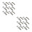 24Pcs Silver Iron Toggle Latch Hasps Spring Loaded Cabinet Lock Buckle 4