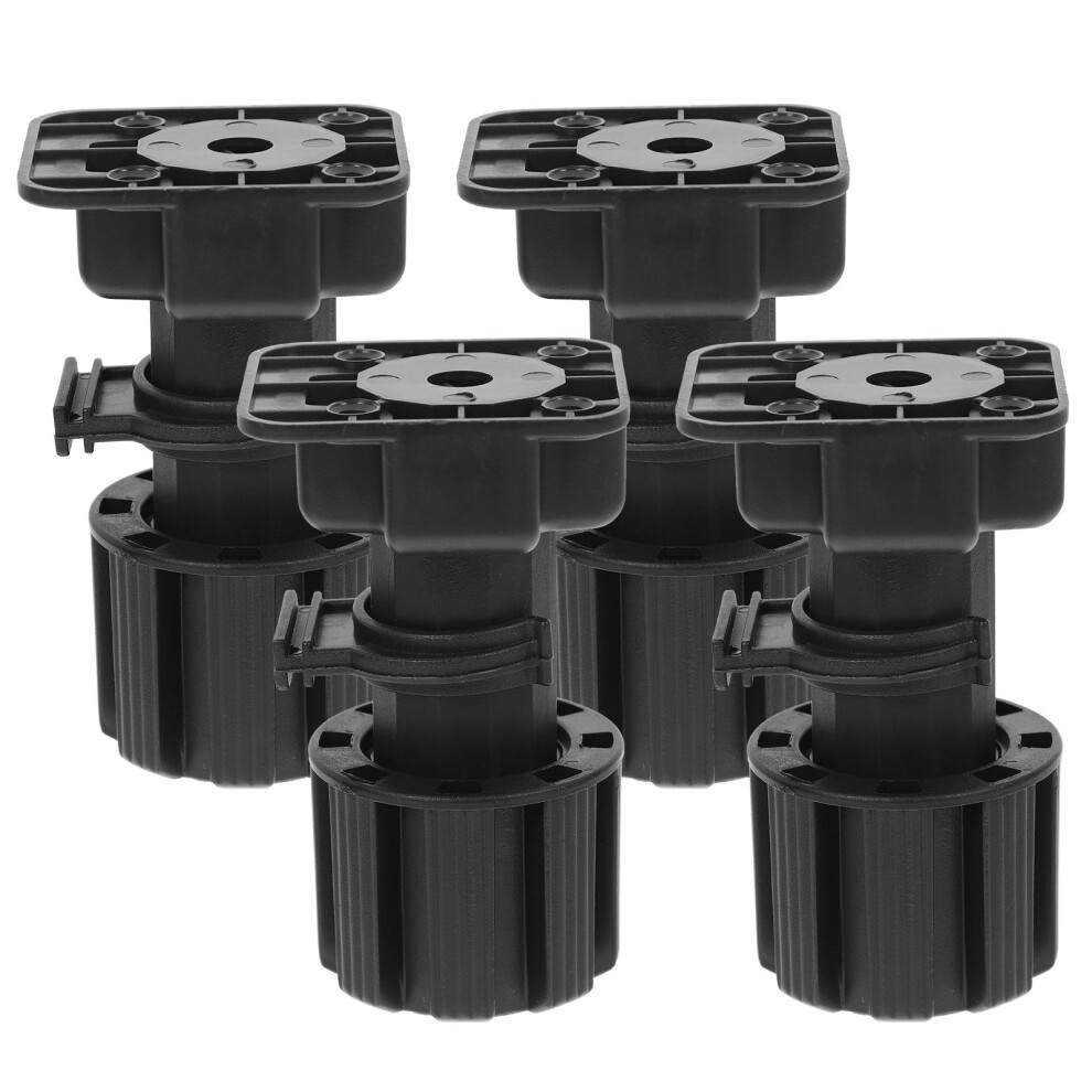 8Pcs Adjustable Black Cabinet Legs Durable Pp Furniture Feet For Home 3624093347629
