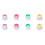 16 Pcs Coat Hangers Hook Towel Multicolor Dish Shape 1