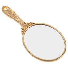 2Stk Handspiegel Vintage Oval Für Make-Up Tragbar Präzise