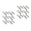 24Pcs Silver Iron Toggle Latch Hasps Spring Loaded Cabinet Lock Buckle 5
