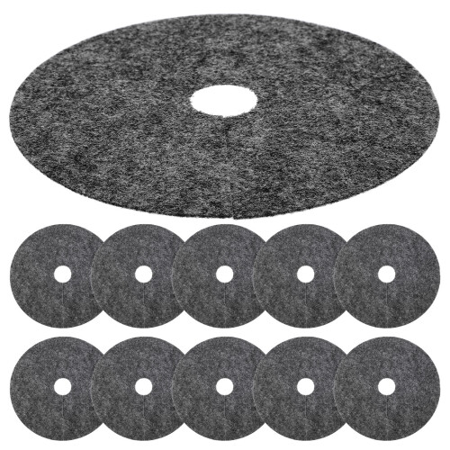 60Pcs Grey Non-Woven Fabric Plant Protector Garden Grass Control Cloth 1