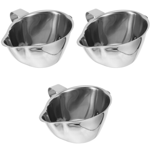 3 Count Grease Separator Jug Strainer Bowl Filter Stainless Steel 2