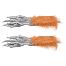 3Pairs Claw Gloves Bloody Hairy Wolf Hands Halloween Costume