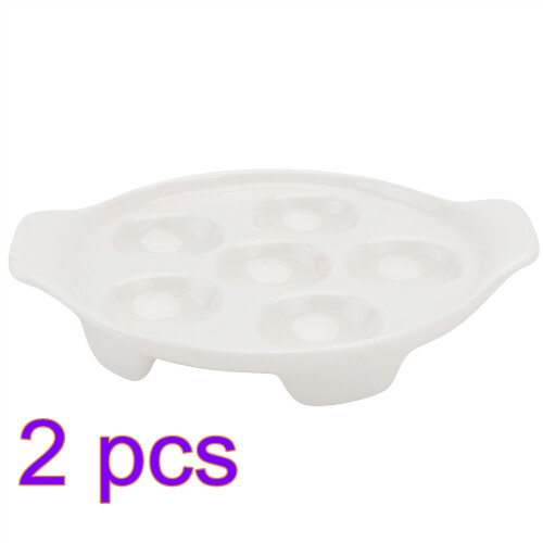 2 Count Baked Snail Plate Baking Dishes For Escargot 1