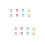 16 Pcs Coat Hangers Hook Towel Multicolor Dish Shape 7