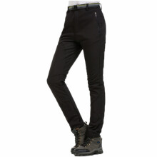 2St Softshell Ski Broek Zwart Dames Water- En Winddicht Met Ritszakken