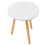 2Pcs Modern White Sofa Side Tables Compact Small Corner Tables 3