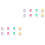 16 Pcs Coat Hangers Hook Towel Multicolor Dish Shape 3