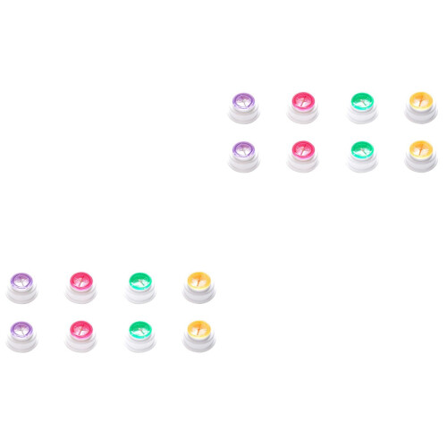 16 Pcs Coat Hangers Hook Towel Multicolor Dish Shape 2