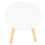 2Pcs Modern White Sofa Side Tables Compact Small Corner Tables 2