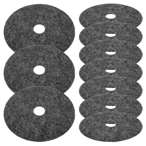 60Pcs Grey Non-Woven Fabric Plant Protector Garden Grass Control Cloth 2