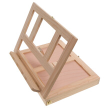 2Pcs Khaki Wooden Artist Easel for Painting and Sketching