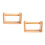2Pcs Stretchable Desktop Book Shelf Light Brown Rack 6