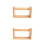 2Pcs Stretchable Desktop Book Shelf Light Brown Rack 9