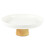 2Pcs Durable Round Storage Tray Bamboo ABS Makeup Organizer White 1