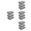 12Pcs Washable Grey Clothes Storage Organizer Foldable Storage Bags 2