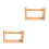 2Pcs Stretchable Desktop Book Shelf Light Brown Rack 4