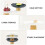 2Pcs Durable Round Storage Tray Bamboo ABS Makeup Organizer White 8