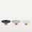 2Pcs Durable Round Storage Tray Bamboo ABS Makeup Organizer White 3
