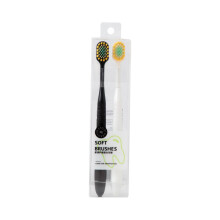 Soft Bristle Wide Head Toothbrush 2 Pack for Adults, Gentle Comfort Travel Set for Couples and Family