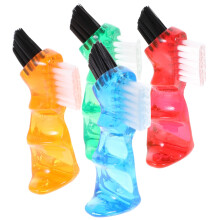 Denture Brush 4Pack DualHead Deep Clean Ergonomic Grip TravelFriendly False Teeth Cleaning