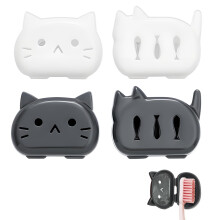 4pcs Cat Shaped Toothbrush Head Covers, Cute Travel Toothbrush Case for Kids and Adults, Hygienic Protection