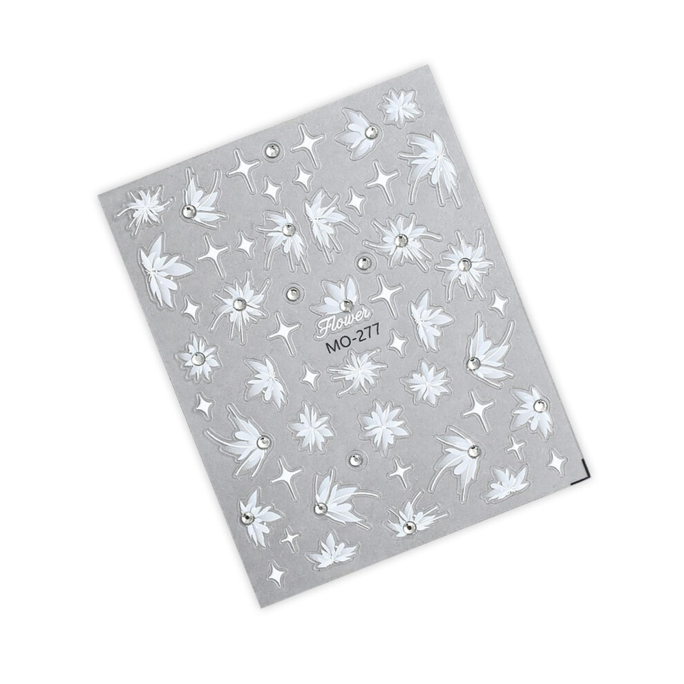 5D Embossed Flower Nail Art Stickers, LongLasting Floral Decals for Natural and Acrylic Nails 03