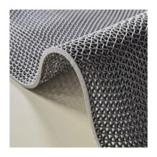 Non Slip Drainage Mat 4MM Thick Commercial PVC Waterproof Mesh Roll for Pool Shower Bathroom Grey 31.5in