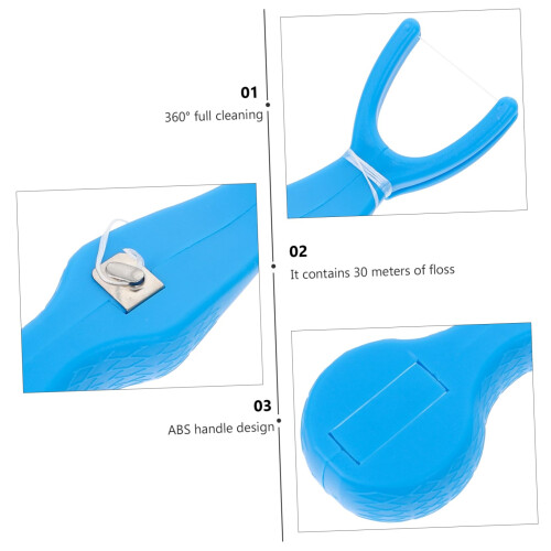 Dental Floss Picks with Replaceable Floss Holder, Ergonomic Grip for Precise Teeth Cleaning 2