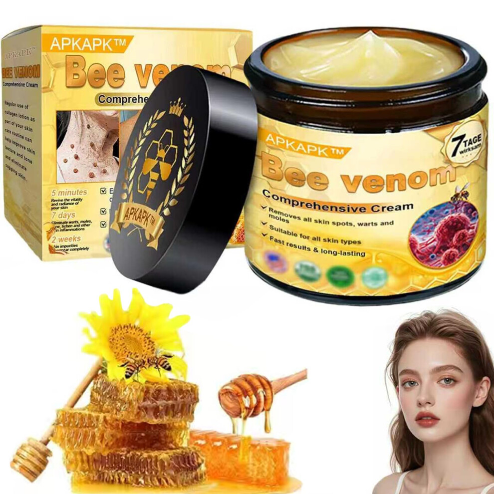 Cream Bee Venom Anti Aging Face Moisturizer With Collagen Boost For Wrinkle Reduction And Firming
