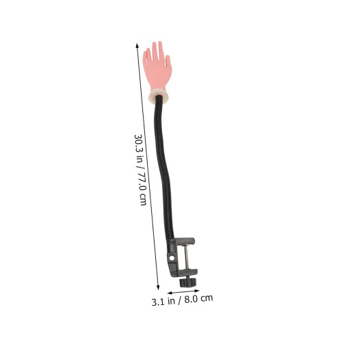 Nail Practice Hand with Bendable Hinge and Stable Base for Manicure Training and Nail Art 1