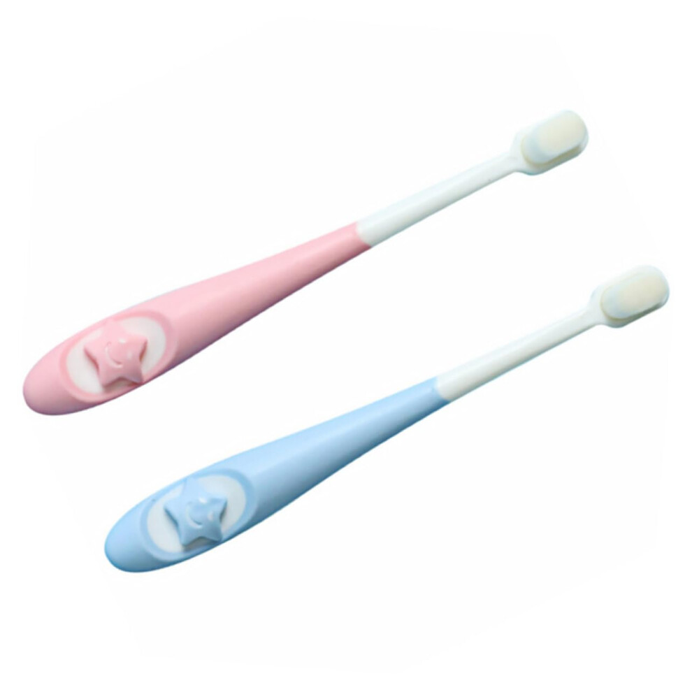 Kids Toothbrush Set with Cartoon Star Handle and Ergonomic Grip for Gentle Toddler Oral Care