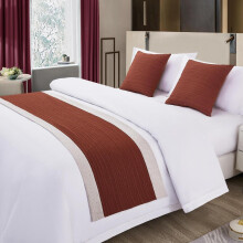 King Size Fade‑Resistant Microfiber Bed Runner for Elegant Hotel or Wedding Bedroom Decor