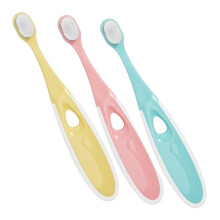 3Pcs Soft Toothbrush for Sensitive Teeth with Soft Gentle Bristles and Ergonomic Grip Handle