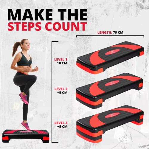 Aerobic Step Three-Level Adjustable Exercise 2