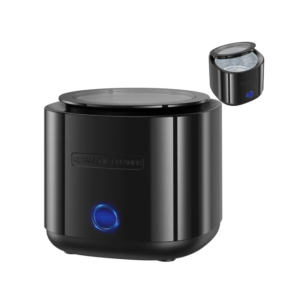 Ultrasonic Retainer Cleaner 45kHz Denture and Aligner Cleaner 220ML Fast Cleaning for Travel