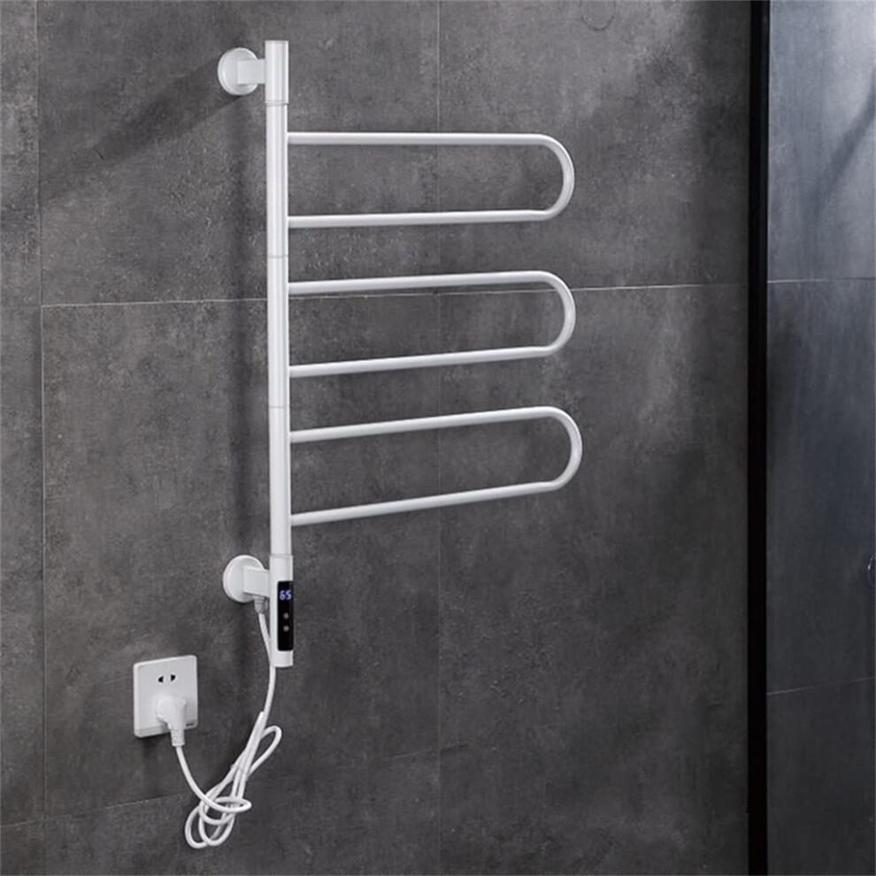 Electric Towel Warmer Heated Rack With Rapid Heat Dehumidification And Digital Display For Bathroom 9099447346520