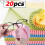 Microfiber Glasses Cleaning Cloth Set Streak Scratch MultiSurface Use 5pcs Multicolor 2